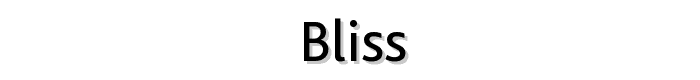 Bliss font
