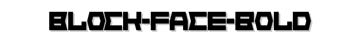Block Face Bold font