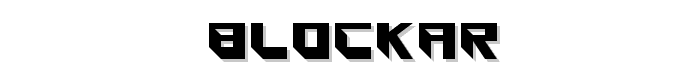 Blockar font