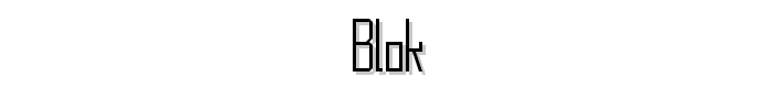Blok font