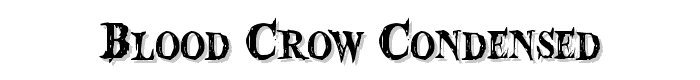 Blood Crow Condensed font