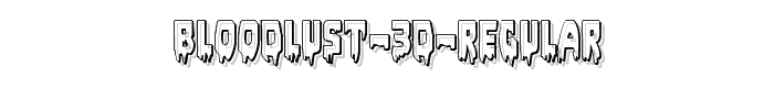 Bloodlust%203D%20Regular font