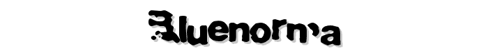 A preview of the BlueNorma font
