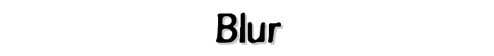 Blur font