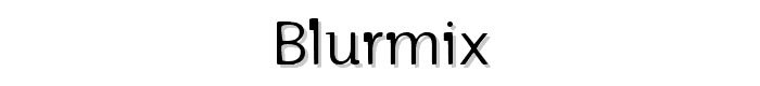 Blurmix font