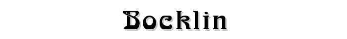 Bocklin font