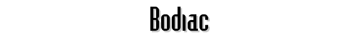 Bodiac font