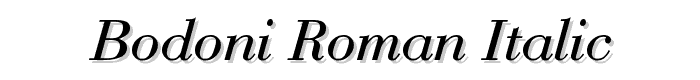 Bodoni%20Roman%20Italic font