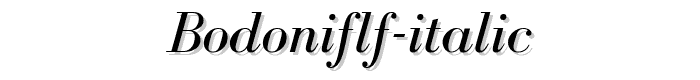 BodoniFLF-Italic font