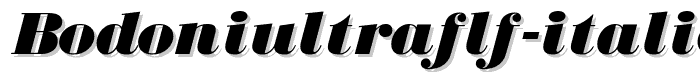 BodoniUltraFLF-Italic font