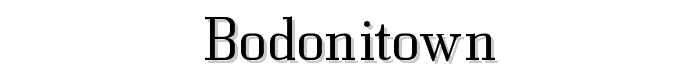 Bodonitown font