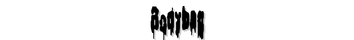 Bodybag font