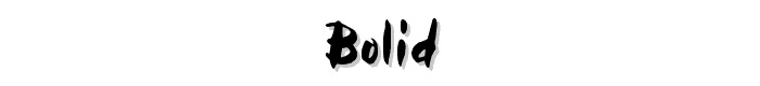 Bolid font