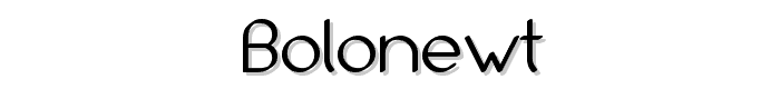 Bolonewt font