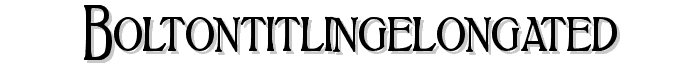 BoltonTitlingElongated font
