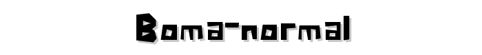 A preview of the Boma Normal font