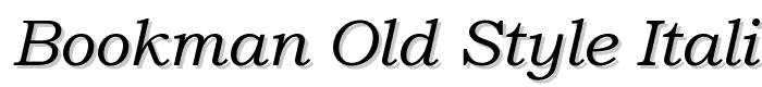 Bookman%20Old%20Style%20Italic font