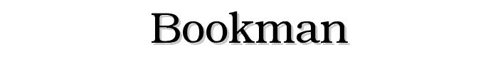 Bookman font