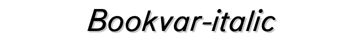 Bookvar%20Italic font