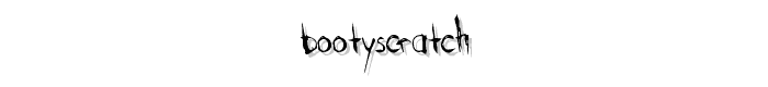 BootyScratch font