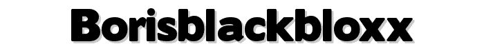 BorisBlackBloxx font