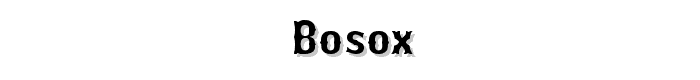 Bosox font