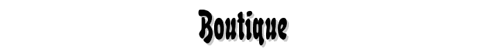 Boutique font