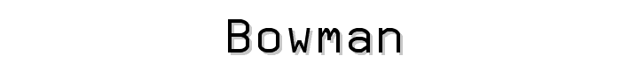 Bowman font