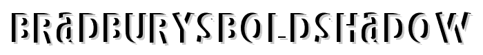 BradburysBoldShadow font