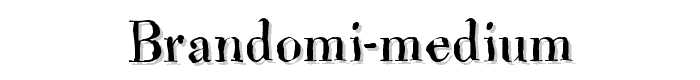 Brandomi-Medium font