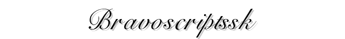 BravoScriptSSK font