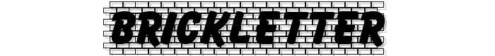 Brickletter font