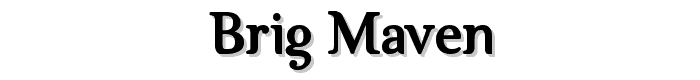 Brig%20Maven font