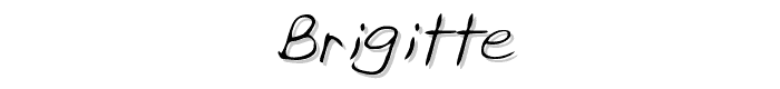 A preview of the Brigitte font