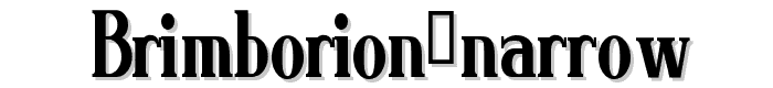 Brimborion%20Narrow font
