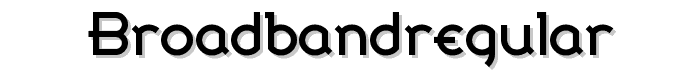 Vorschau von BroadbandRegular Schrift