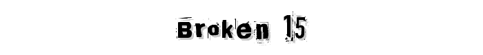 Broken%2015 font