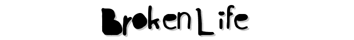 Broken%20life font