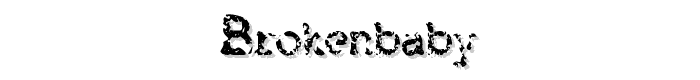 Brokenbaby font