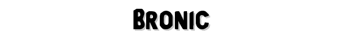 Bronic font