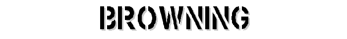 Browning font