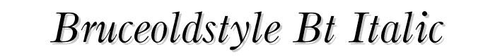 BruceOldStyle%20BT%20Italic font