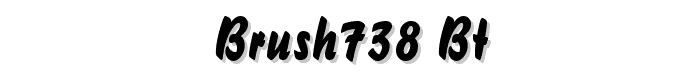 Brush738%20BT font