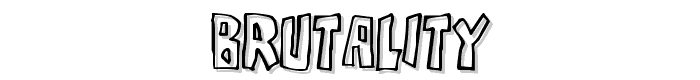 Brutality font