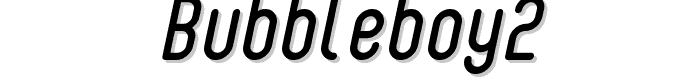 BubbleBoy2 font