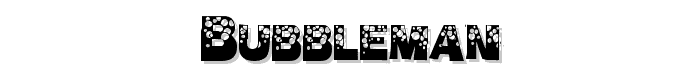 BubbleMan font