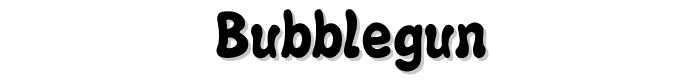Bubblegun font