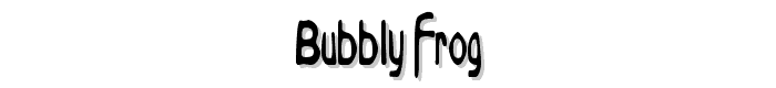 Bubbly%20Frog font