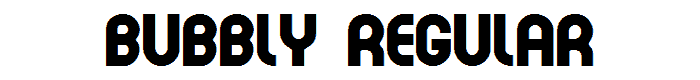 Bubbly Regular font