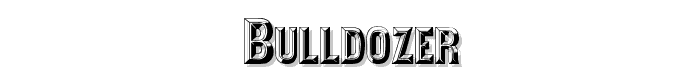 Bulldozer font